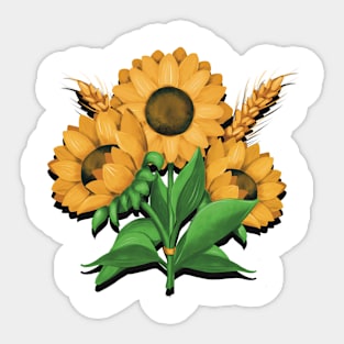 Sunflowers Sticker